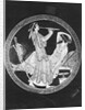 Greek Pottery with a Musician and a Reclining Man by Anonymous