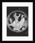 Greek Pottery with a Musician and a Reclining Man by Anonymous