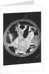 Greek Pottery with a Musician and a Reclining Man by Anonymous
