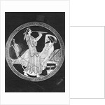 Greek Pottery with a Musician and a Reclining Man by Anonymous