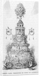 Drawing of Wedding Cake Print by Anonymous