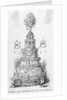 Drawing of Wedding Cake Print by Anonymous