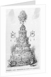 Drawing of Wedding Cake Print by Anonymous