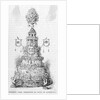 Drawing of Wedding Cake Print by Anonymous