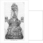 Drawing of Royal Wedding Cake Print by Anonymous