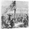 Raising American Flag on Fort Sumter by Anonymous