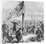 Raising American Flag on Fort Sumter by Anonymous