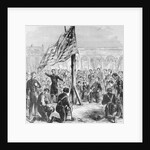 Raising American Flag on Fort Sumter by Anonymous
