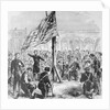 Raising American Flag on Fort Sumter by Anonymous