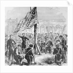 Raising American Flag on Fort Sumter by Anonymous