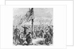 Raising American Flag on Fort Sumter by Anonymous