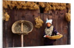 Miao Woman and Drying Produce by Anonymous