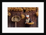 Miao Woman and Drying Produce by Anonymous