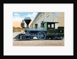 First Engine Operated Over Central Pacific RR Out of Sacramento, California Postcard by Anonymous