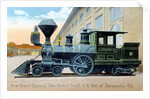 First Engine Operated Over Central Pacific RR Out of Sacramento, California Postcard by Anonymous