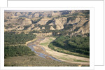Badlands and Little Missouri River by Anonymous