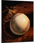 Baseball and a Pitcher's Mitt by Anonymous
