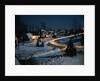 Neighborhood at Night by Anonymous