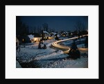 Neighborhood at Night by Anonymous