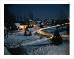Neighborhood at Night by Anonymous