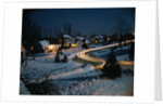 Neighborhood at Night by Anonymous