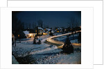 Neighborhood at Night by Anonymous