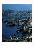 Docked Ships in Istanbul, Turkey by Anonymous