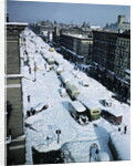 Snow Covered Street and Cars by Anonymous