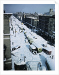 Snow Covered Street and Cars by Anonymous