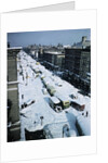 Snow Covered Street and Cars by Anonymous