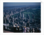 Tourists Looking Over Manhattan at Central Park by Anonymous