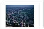 Tourists Looking Over Manhattan at Central Park by Anonymous