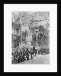 German Band Playing in the Street by Anonymous