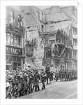 German Band Playing in the Street by Anonymous