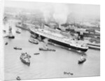 SS United States Entering Southampton Harbor by Anonymous