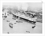 SS United States Entering Southampton Harbor by Anonymous