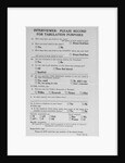 Gallup Poll Questionnaire by Anonymous