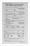 Gallup Poll Questionnaire by Anonymous