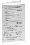 Gallup Poll Questionnaire by Anonymous