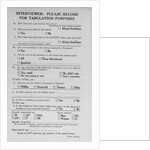 Gallup Poll Questionnaire by Anonymous