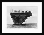USS Hornet with Planes on Deck by Anonymous