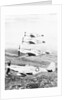 Airplane in Flight over Land by Anonymous