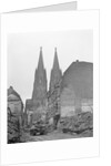 View of Cathedral Among Ruins by Anonymous