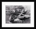 Aerial View of Smoking Land Attacks by Anonymous