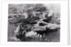 Aerial View of Smoking Land Attacks by Anonymous