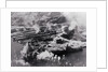 Aerial View of Smoking Land Attacks by Anonymous