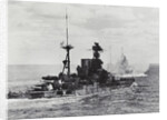 British Warship Barham at Sea by Anonymous