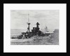 British Warship Barham at Sea by Anonymous