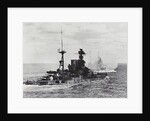 British Warship Barham at Sea by Anonymous