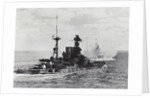 British Warship Barham at Sea by Anonymous